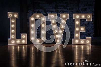 Word love Stock Photo